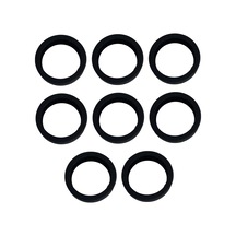 Suntek 8 Adet Bagaj Tekerlekleri Kapakları 2.09 '' Çap Siyah