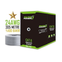 Pars Power 24 Awg 0.50 mm %100 Bakır 305 Metre Network Cat6 U/UTP