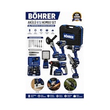 Böhrer BA011402 36V 5AH Pro Serisi Akülü Kombo 6 Set Makine