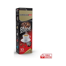 Espressomm® Tchibo Cafissimo Makineleri İle Uyumlu Black Kapsül Kahve 10'lu