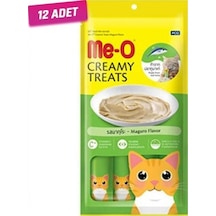 12 ADET - Me-o Meo Kremalı Mavi Yüzgeçli Orkinos Balıklı Kedi Sıv