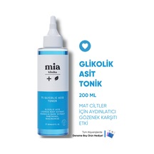 Mia Klinika %7 Glikolik Asitli Arındırıcı ve Gözenek Sıkılaştırıcı Tonik 200 ML