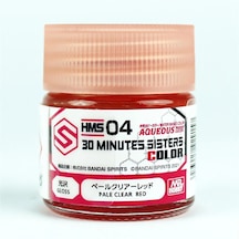 Mr.hobby Hms-04 10 Ml. 30 Minutes Sisters Colors, Pale Clear Red, Aqueous Serisi Model Boyası Standart