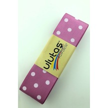 FdayAksesuar Koyu Gül Kurusu Beyaz Puantiyeli Grogren Kurdele En 4 Cm 1 Metre FRDY24259