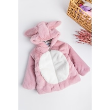 Baby&Kids Tavşan Kulaklı Welsoft Peluş Kız Çocuk Mont (538582909)