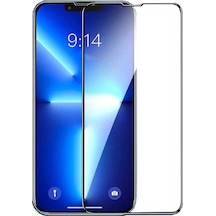 Apple Uyumlu iPhone  14  Tam Kaplayan Şeffaf Seramik Nano Ekran Koruyucu Kırılmaz Cam