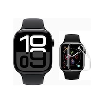Apple Uyumlu iOS Watch 10 46mm 3 Adet Şeffaf Ultra Koruyucu Nano Jela