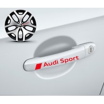 Audi Kapı 2 Kolu Sport Sticker Yapıştırma 8 Adet
