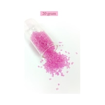 Kesme Cam Boncuk 2mm - 20 Gram - Şeffaf Mat Pembe -bnc329
