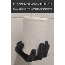 Tuvalet Kağıdı Tutucu Dekoratif Tuvalet Kağıtlığı Tuvalet Kağıdı Tutacağı Tuvalet Kağıtlık Siyah