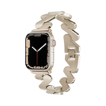 Kilifone -  Apple Uyumlu  Watch  7 41mm - Kordon Metal Strap Kayış Krd-80