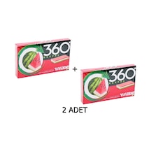 Vivident 360 Karpuz Aromalı Şekersiz Tatlandırıcılı Şerit Sakız 2 x 33 G
