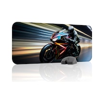 Motorsiklet Kaymaz Dikişli Kauçuk Oyuncu Mousepad V2 - 70x30 Xl Gaming Mouse Pad Fare Altlığı