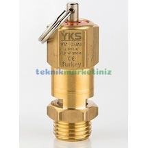 1/4" 8 Bar Sabit Basınçlı Mühürlü Yks Ce Belgeli Emniyet Ventili