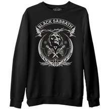 Black Sabbath - Ten Year War Siyah Erkek Kalın Sweatshirt 001