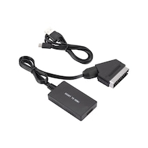 5084 Scart To Hdmi 1080P Av Video Çevirici Dönüştürücü Adaptör