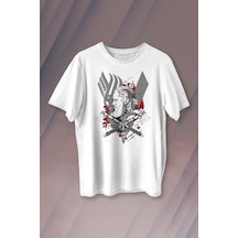 Vikings Ragnar Lothbrok Vikingler Savaşçı Baskılı Tişört Unisex T-shirt 001