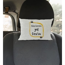 Bk Gift Esprili Dikdörtgen Araç Koltuk Yastığı-9