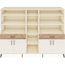 Hyperion Dolap 12 Raflı 2 Çekmeceli 4 Kapaklı 220x44x163 Aytaşı-a Aytaşı-aytaşı/çam