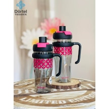 H2o Tritan Saplı Pipetli Matara 1250 Ml Siyah