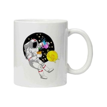 Kupa Bardak Black Haired Male Anime Character Astronaut Outer