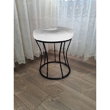 Kum Saati Dilimli Makyaj Pufu Kara İnci Beyaz