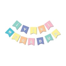 Macaron Hologram Iyi Ki Doğdun Banner