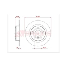 Bmw 216d F44 Arka Fren Diski 2020-2024 Braxıs Ae0959 2adettir