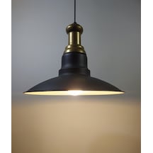 Mylights Metal Siyah Içi Beyaz Vintage Sarkıt Bronz Askılı