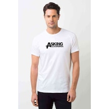 Asking Alexandria Yazı Baskılı Beyaz Erkek Tshirt