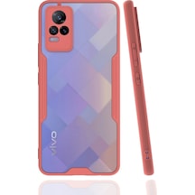 Mey İthalat Vivo V21e Kılıf Platin Silikon - Pembe Diğer