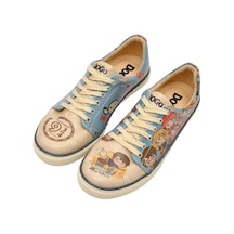Kadın Vegan Deri Turkuaz Sneakers - Warner Bros Imaginary School Harry Potter Tasarım Çok Renkli
