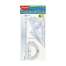 Wıgo Essentials Set Cetvelli, 30 Cm, 2 Üçgen 21 Cm, Açı Ölçer, 12 Cm, B 1