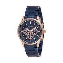 20300 Takvimli Çelik Kordonlu Erkek Kol Saati Lacivert - 82948743 Rose Gold