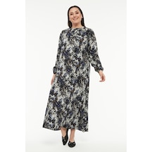 Viskon Kumaş Uzun Çan Kesim Elbise 02 Viskon Kumaş Uzun Çan Kesim Elbise 02