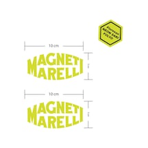 Magneti Marelli Floresan Neon Sarı Motosiklet Sponsor Markası Sti