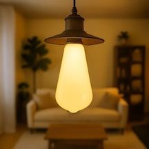 Orbus Milky St6w Led Filament Ampul Beyaz Cam, Sarı Işık, 6w 540 Lümen E27 Duy