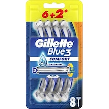 3 Adet Gillette Blue3 Tıraş Bıçağı 6+2 Comfort