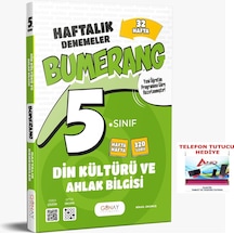 Günay 2025-2026 5. Sınıf Bumerang 32 Haftalık Din Kültürü