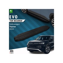S-dizayn Vw Tayron 2 Evo Siyah Yan Basamak 193 Cm 2024 Üzeri A+ Kalite