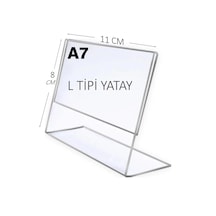 Heroglas A7 L Tipi Yatay Masa Üstü Şeffaf Pleksi / Föylük-fiyatlık-menü-broşürlük