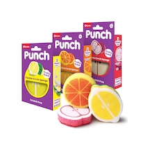 Vileda Punch Elma - Limon - Portakal Kokulu Çizmez Sünger 3 Adet