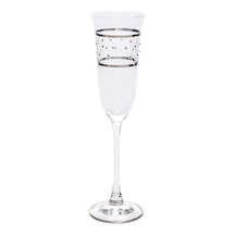 Flut Şampanya Kadehi, 6 Parça Set, Pera Platin