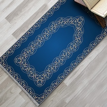 Evaşk Namazlık Dokuma Halı Kaymaz Muslumana Seccade 80 x 130 LACİVERT EVAŞK609A66