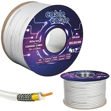 Kablo Kablo Anten Kablosu Rg6/u4 80tel 1.02 Gold 100mt Poke Pk-1100