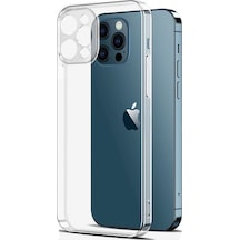 Apple Uyumlu iPhone 13 Pro Kılıf Kamera Korumalı Silikon Kapak - Şeffaf