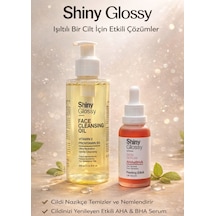 Shiny Glossy Shiny Glossy Yüz Temizleme Yağı 200 ML + Aha-Bha Peeling Etkili Serum 30 ML Shiny Glossy Shiny Glossy Yüz Temizleme Yağı 200 ML + Aha-Bha Peeling Etkili Serum 30 ML
