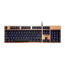 Aura Gk1, Usb Kablolu, İngilizce, Çok Renkli Arka Aydınlatma, Red Mekanik Switch, Bronze Edition, Gaming Klavye