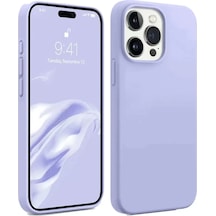 Newface Apple İphone 15 Pro Max Kılıf First Silikon - Lila