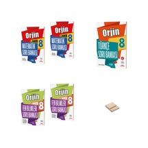 Orjin Lgs 8. Sınıf Matematik Fen Ve Türkçe 1 Ve 2. Dönem Soru Bankası 5li Set